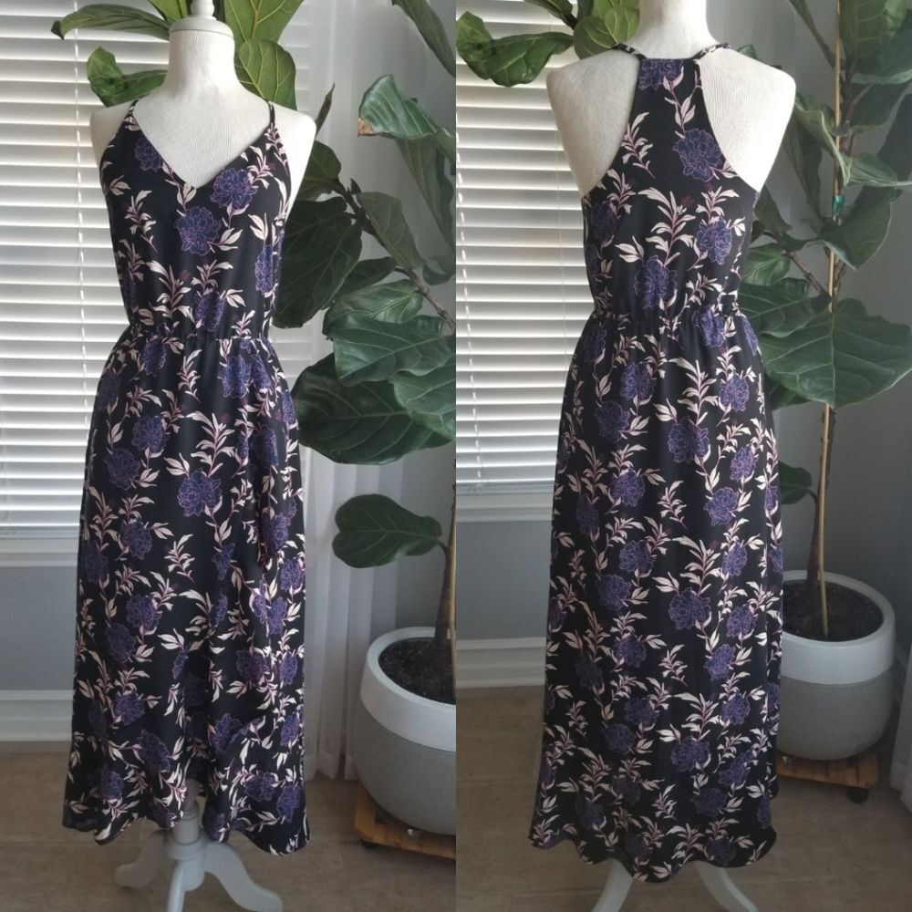 Market and spruce floral maxi dress size small